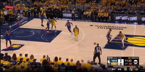 顶级?卡莱尔开场就设计大头得手！步行者众人看服了~